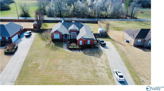 birds eye view of property