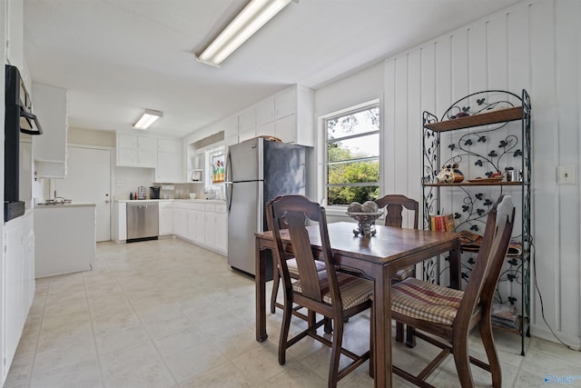 view of dining room