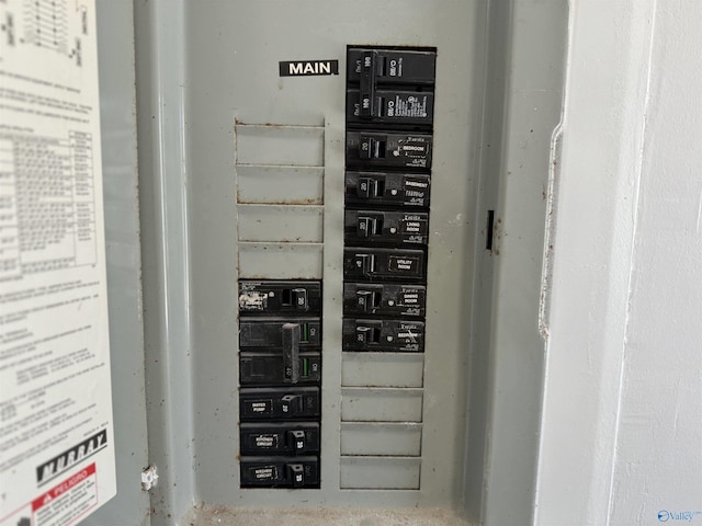 utility room with electric panel