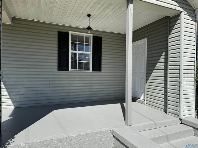 view of patio featuring covered porch