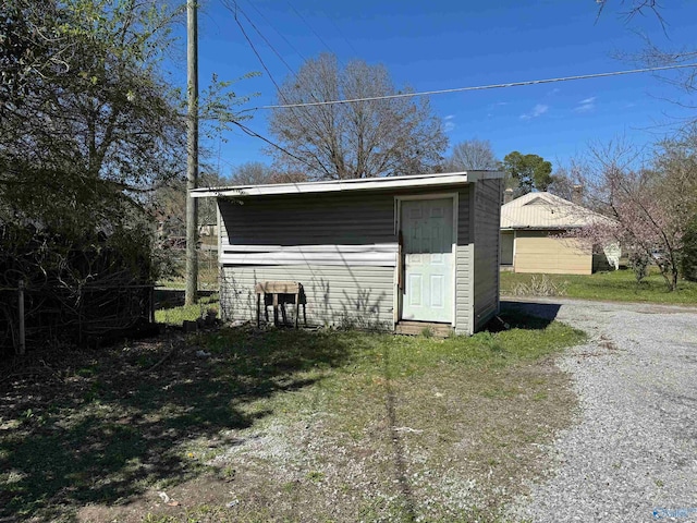 view of outdoor structure