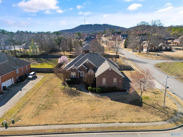 drone / aerial view featuring a residential view