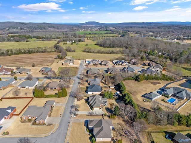 aerial view featuring a residential view