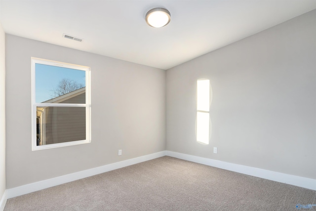 view of carpeted empty room