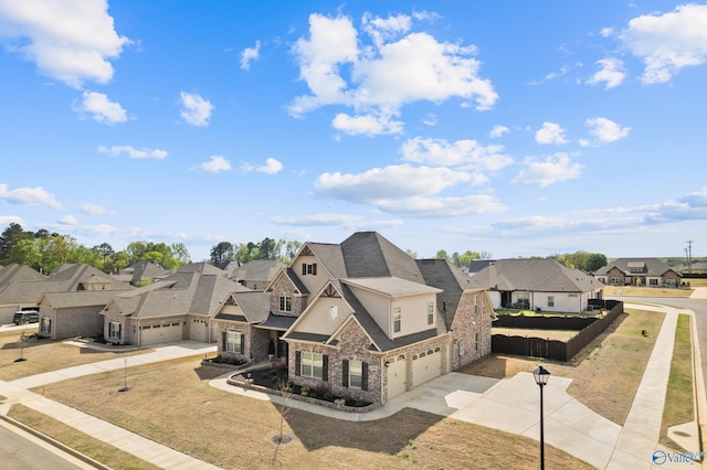 drone / aerial view featuring a residential view