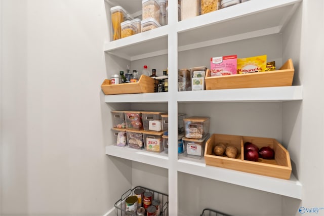 view of pantry