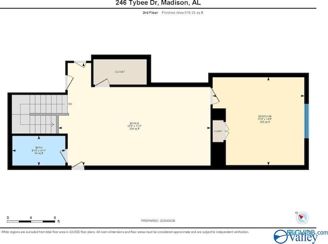 246 Tybee Dr, Madison, AL 35756 - room layout