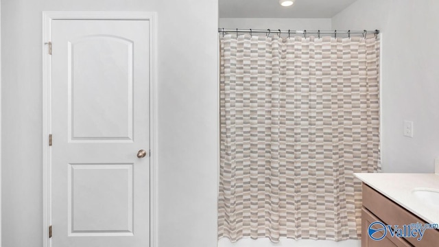 18882 Wicklow Cir, Athens, AL 35613 - bathroom featuring vanity and a shower