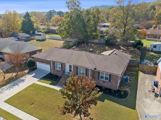 birds eye view of property