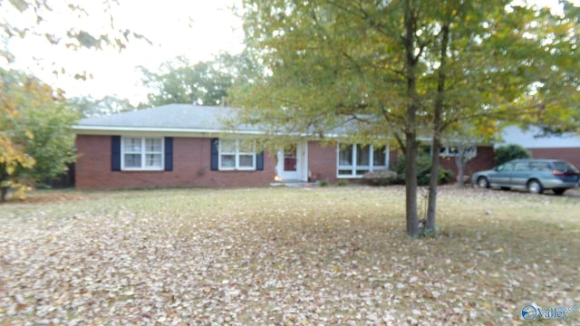 view of single story home