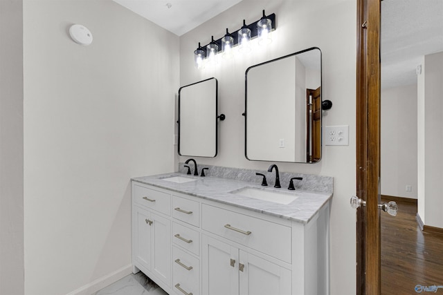 17207 County Road 22, Centre, AL 35960 - bathroom with baseboards and double vanity