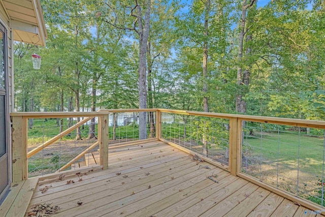 17207 County Road 22, Centre, AL 35960 - wooden terrace featuring view of wooded area