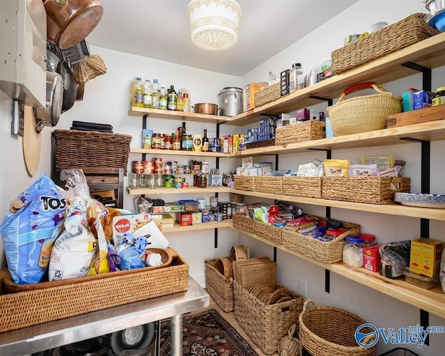 view of pantry