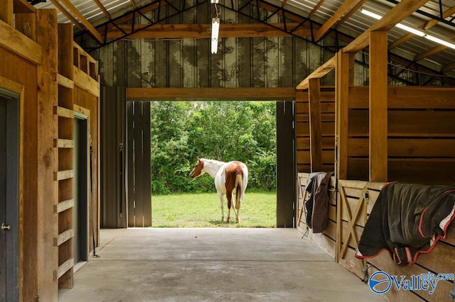 view of stable