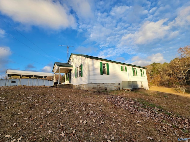 view of property exterior