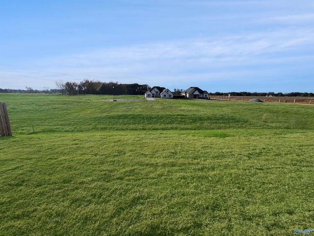 view of yard featuring a rural view