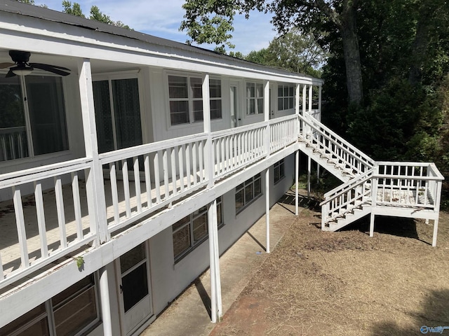 625 S Mountain Dr E, Trinity, AL 35673 - view of side of property with stairway and a wooden deck