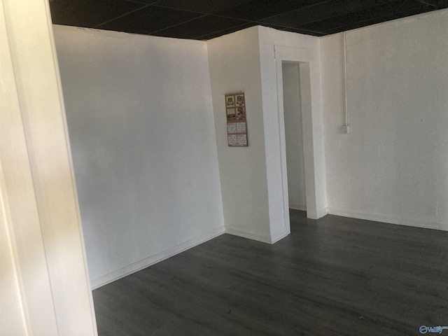 625 S Mountain Dr E, Trinity, AL 35673 - empty room with dark wood finished floors