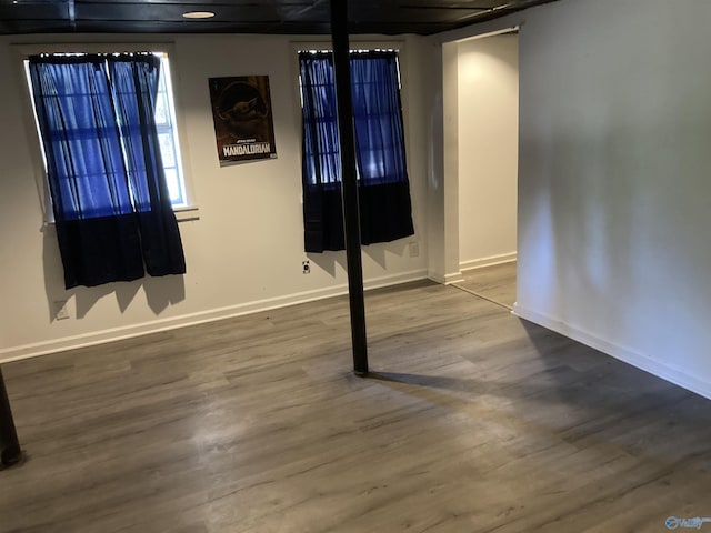 625 S Mountain Dr E, Trinity, AL 35673 - empty room with baseboards and wood finished floors