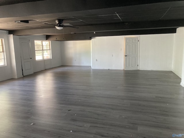 625 S Mountain Dr E, Trinity, AL 35673 - unfurnished room with baseboards, ceiling fan, and wood finished floors