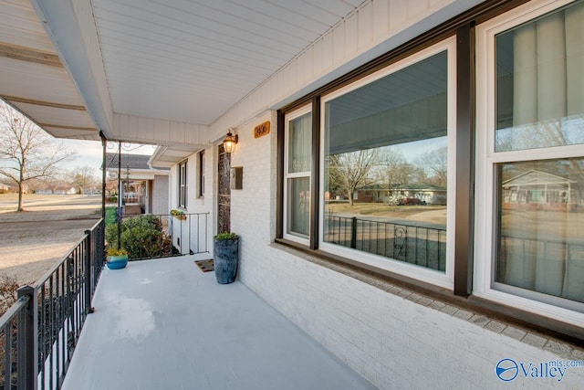 view of patio / terrace with a balcony