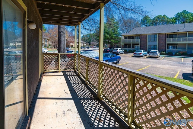 view of balcony