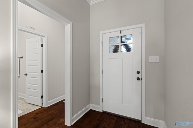 entryway featuring hardwood / wood-style floors