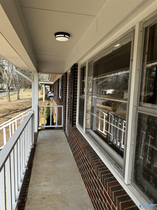 view of balcony