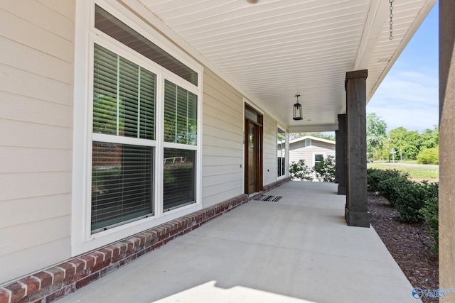 view of patio / terrace featuring a porch