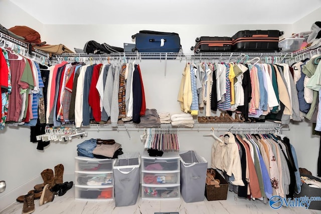 3011 Chimney Cove Cir, Brownsboro, AL 35741 - spacious closet with marble finish floors