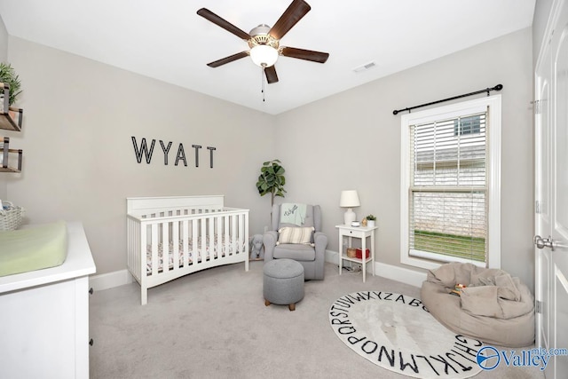 3011 Chimney Cove Cir, Brownsboro, AL 35741 - bedroom with multiple windows, carpet, a nursery area, and baseboards