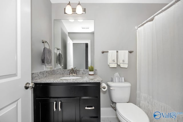 3011 Chimney Cove Cir, Brownsboro, AL 35741 - full bath with vanity, toilet, and curtained shower