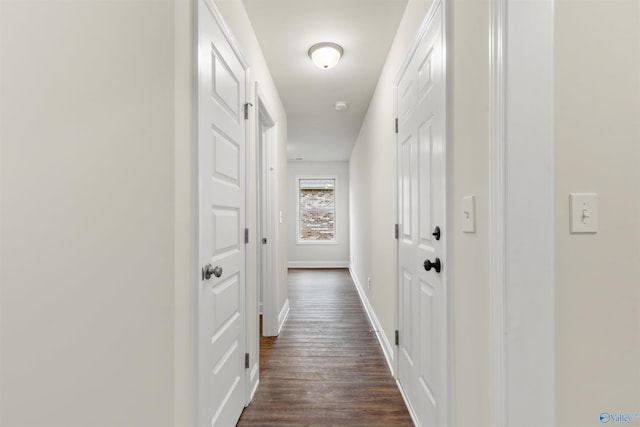 228 Cherry Laurel Dr, Hazel Green, AL 35750 - corridor featuring dark wood-style flooring and baseboards