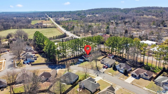 birds eye view of property featuring a residential view