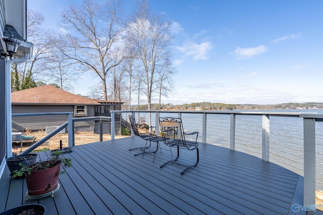 415 County Road 389, Centre, AL 35960 - wooden terrace with a water view