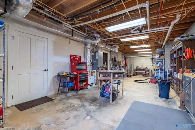 415 County Road 389, Centre, AL 35960 - unfinished basement with a workshop area