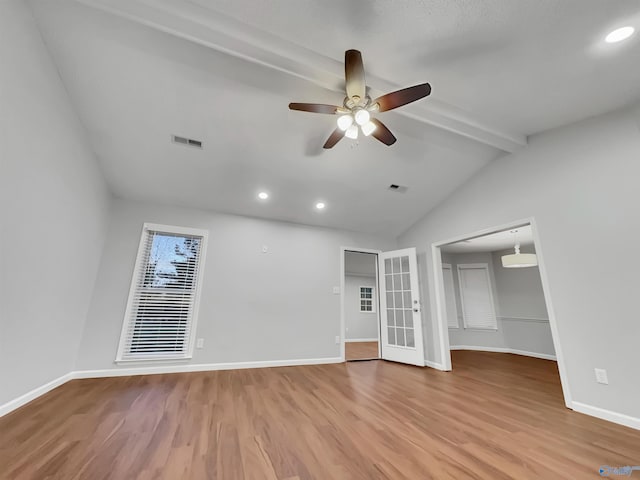 107 Patra Dr, Madison, AL 35758 - unfurnished living room with wood finished floors, a ceiling fan, and recessed lighting