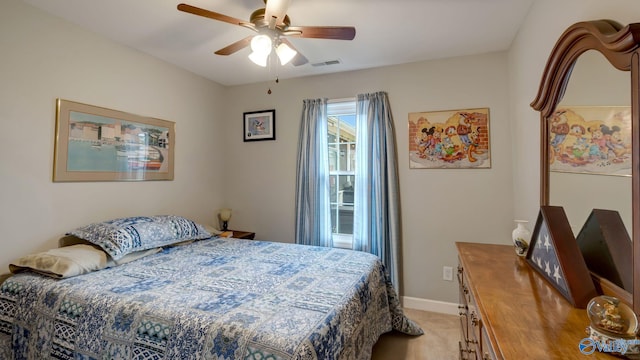 112 Bullard Rd, Hazel Green, AL 35750 - bedroom featuring light colored carpet, baseboards, and a ceiling fan