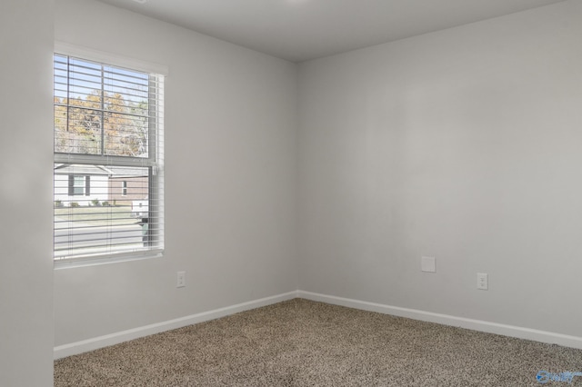 view of carpeted empty room