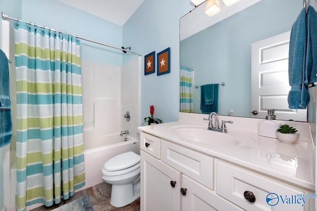 119 Autumn Cove Dr, Madison, AL 35756 - bathroom featuring vanity and shower / bath combo with shower curtain