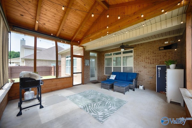 119 Autumn Cove Dr, Madison, AL 35756 - sunroom with plenty of natural light and a ceiling fan