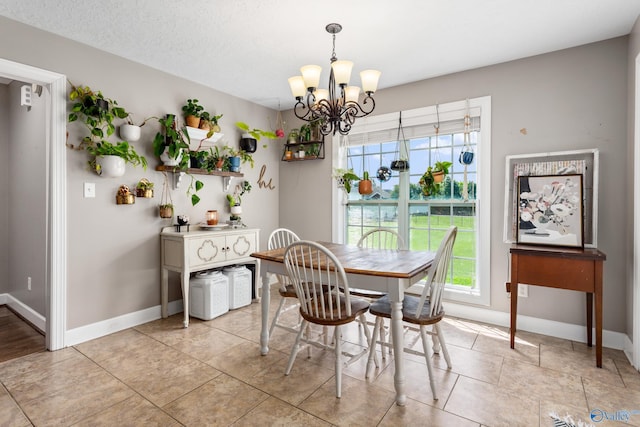 1465 Marshall Way, Southside, AL 35907 - dining space featuring a chandelier, healthy amount of natural light, and baseboards