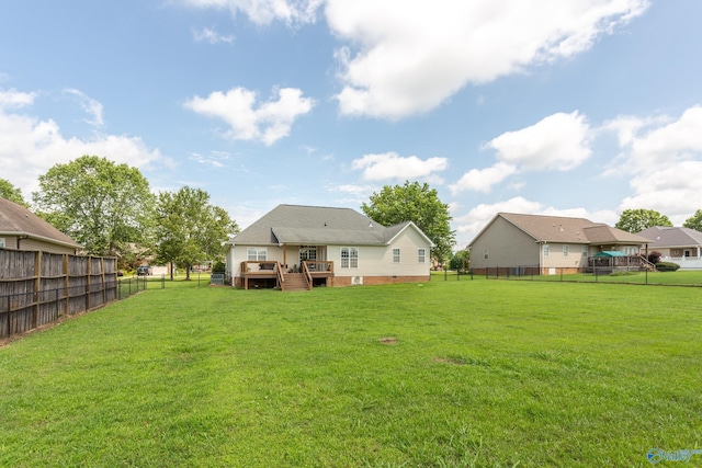 1465 Marshall Way, Southside, AL 35907 - rear view of property featuring a wooden deck