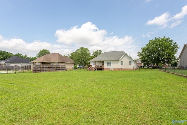 1465 Marshall Way, Southside, AL 35907 - view of yard featuring a wooden deck