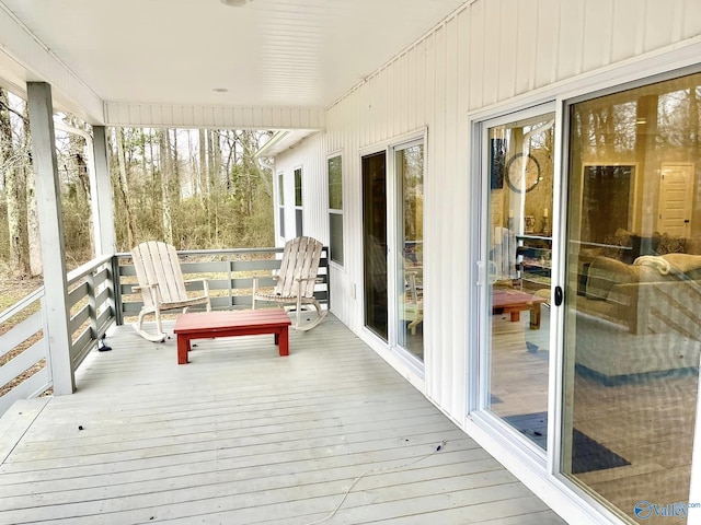 view of sunroom / solarium