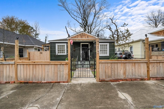 view of bungalow-style house