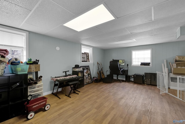 office featuring wood finished floors