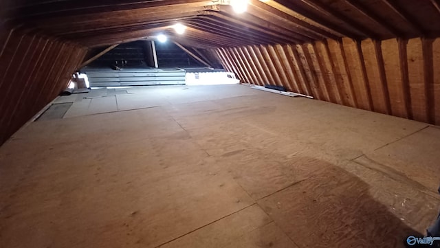 view of attic