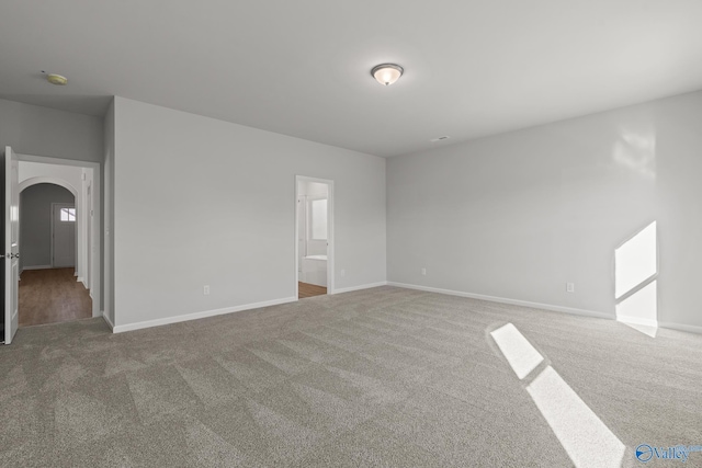 spare room featuring carpet flooring