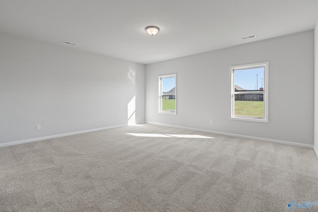 view of carpeted empty room